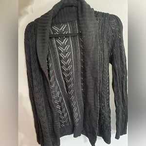 Black Knitted Cardigan